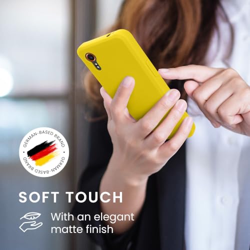 kwmobile Case Compatible with Samsung Galaxy Xcover7 Case - Soft Slim Protective TPU Silicone Cover - Radiant Yellow - color: Radiant Yellow