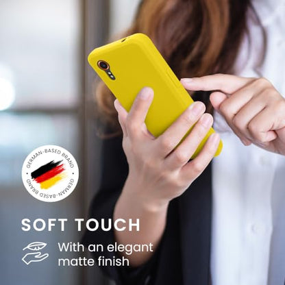 kwmobile Case Compatible with Samsung Galaxy Xcover7 Case - Soft Slim Protective TPU Silicone Cover - Radiant Yellow - color: Radiant Yellow