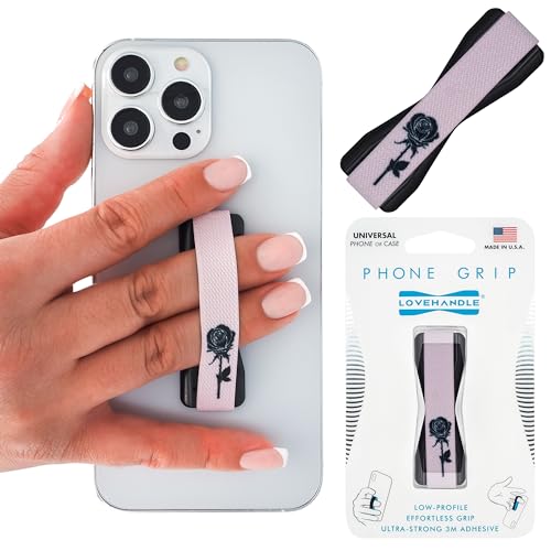 LOVEHANDLE Original Universal Phone Grip - Black Rose