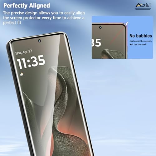 2-Pack Tempered Glass for Moto Edge 2025 Screen Protector, 3D Full Coverage Ultra Resistant, Scratch-Proof Bubble Free Film for Motorola Edge 2025/Edge 60 Fusion, Easy Installation