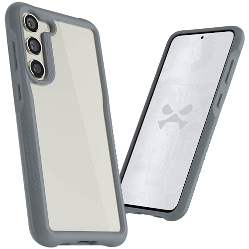 Ghostek Covert Samsung Galaxy S23 Plus Clear Case with Military Grade Shockproof Protection, Non-Slip Grip, Protective Silicone Phone Cover Designed for 2023 Galaxy S23+ (6.6") (Gray) - color: Gray [Limited], size: Galaxy S23 Plus