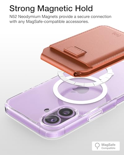 Crystal Fit Magnetic Clear Case for iPhone Air, Compatible with MagSafe, Anti Yellowing, Slim Protective Cover - size: iPhone Air