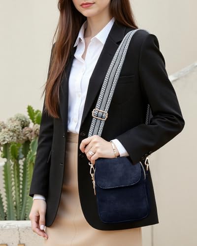 Fashion Small Crossbody Bags for Women Trendy Designer Cell Phone Purses | Adjustable Straps,with Card Holder,Detachable Wristlet Strap,small Cross Body Bag for Woman,Mini Bags,Travel Purse,Work,Gym - color: Darkblue