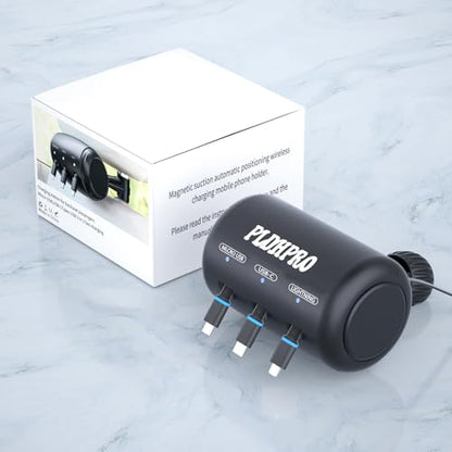 Uber Accessories for Car 3 in 1 Backseat Car Charging Station Box, with QC 3.0 Adapter 36W Retractable Multi Devices Car Charger Fast Charge for All Phones | iPhone15/14 | Samsung|Uber Taxi Lyft Turo - size: 3 IN 1-with Car Charger