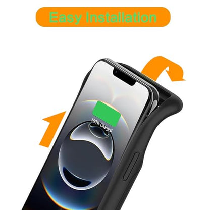 Battery Case for iPhone 16e/17e, 10000mAh Portable Protective Wireless Charging Case Support Carplay Compatible with iPhone 16e /17e (6.1 inches) Rechargeable Extended Battery Charger Cover (Black) - size: iPhone 16e