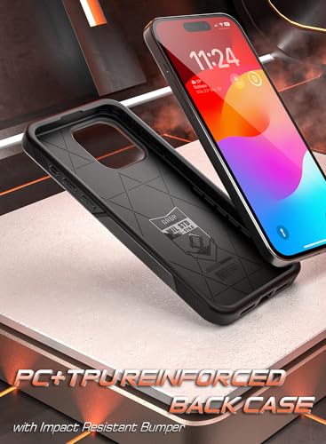 Poetic Neon Series Case Compatible with iPhone 15 Pro Max, Dual Layer Light Weight Slim Shockproof Protective Drop Protection Phone Case 2023 New Cover for iPhone 15 Pro Max (6.7 Inch), Black - color: Black, size: iPhone 15 Pro Max