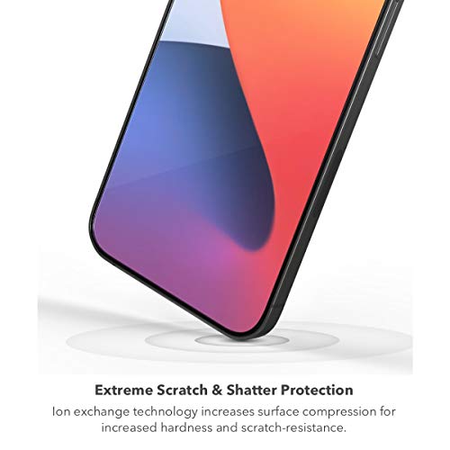 ZAGG Glass Elite Screen Protector - Made for iPhone 12 Pro Max - Case Friendly Screen - Impact & Scratch Protection, InvisibleShield, clear (200106657) - size: iPhone 12 Pro Max, style: Glass Elite