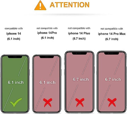 KIHUWEY for iPhone 14 Wallet Case Card Holder Kickstand, Gray - color: Gray