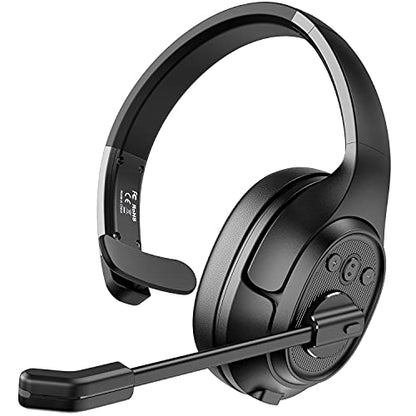EKSA Noise Cancelling Trucker Bluetooth Headset with Microphone for Trucker - style: Trucker Headset with ENC Mic