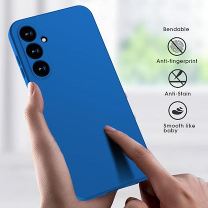 X-level Samsung Galaxy S23 FE Case Slim Fit Ultra-Thin Super Soft TPU [Guardian Series] S23 FE Phone Back Cover Light Protective Matte Finish Coating Case for Samsung S23 FE/ S23 FE 5G - Blue - color: Blue