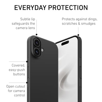 PEEL Super Thin Case for iPhone 16 (Transparent Black) - color: Black, size: Super Thin