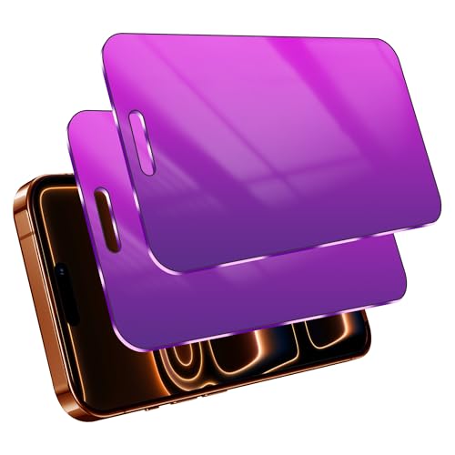 2 Pack Privacy Screen Protector for iPhone 17 Pro Max - color: For iphone 17 Pro Max Purple