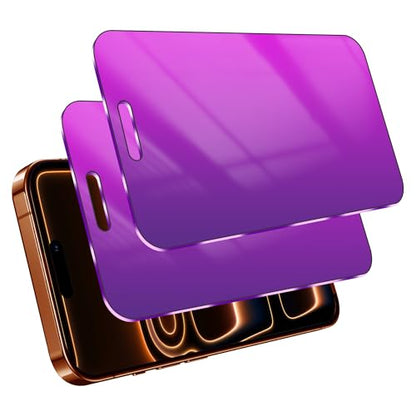 2 Pack Privacy Screen Protector for iPhone 17 Pro Max - color: For iphone 17 Pro Max Purple