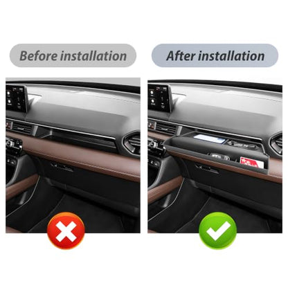 SKTU for 2026 2027 Honda Pilot Passenger Side Storage Tray w/Side Pocket - color: 2026 2027 Pilot/Passport Passenger Tray