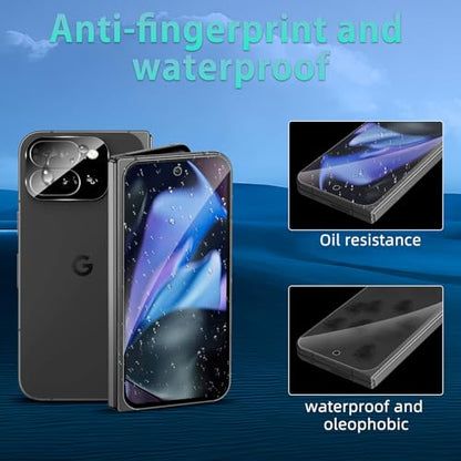 For Pixel 9 Pro Fold Screen Protector HD Clear (2+2 Pack) - size: Google Pixel 9 Pro Fold