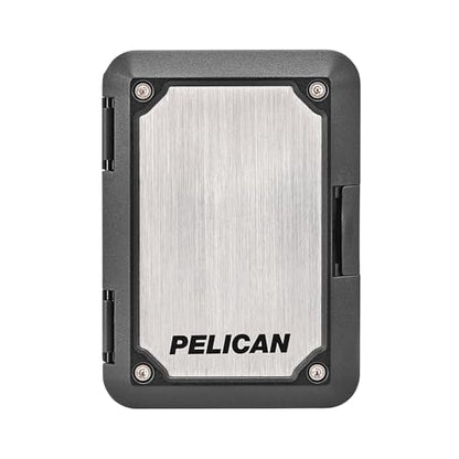 Pelican MagSafe Wallet w/RFID Blocking for Cards & Cash - Brushed Titanium | Military STD Snap-On Magnetic Phone Wallet/Card Holder - Detachable MagSafe Wallet for iPhone 17 Pro Max/16/15/14/13/Pixel 10 - color: Brushed Titanium, style: Shield