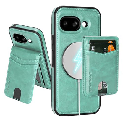 SkyEagle for MagSafe Google Pixel 9a Wallet Case,Blue Green - color: Blue Green, size: Google Pixel 9a