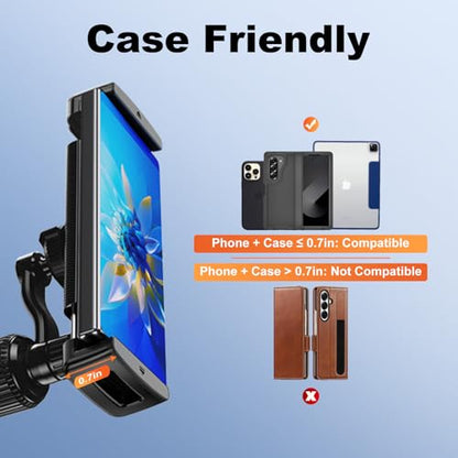 Z Fold 8 Car Mount Accessories, Secure Clamp, Long Arm Vent Clip - style: Vent-LongArm
