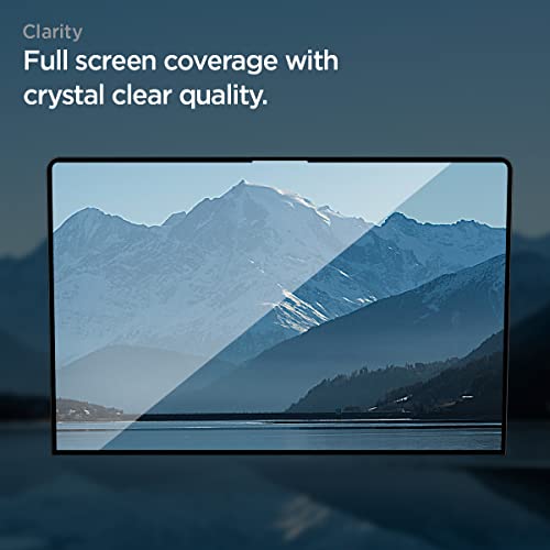 Spigen GlasTR Slim Screen Protector for MacBook Air 13" M2-M5 (2022-2026) | 9H+ Tempered glass, Scratch resistance, GlasTR Slim, Lab-tested 100% clarity, Precise cutout, Case-friendly, 1Pack - size: 13 inch