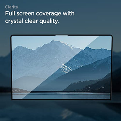 Spigen GlasTR Slim Screen Protector for MacBook Air 13" M2-M5 (2022-2026) | 9H+ Tempered glass, Scratch resistance, GlasTR Slim, Lab-tested 100% clarity, Precise cutout, Case-friendly, 1Pack - size: 13 inch