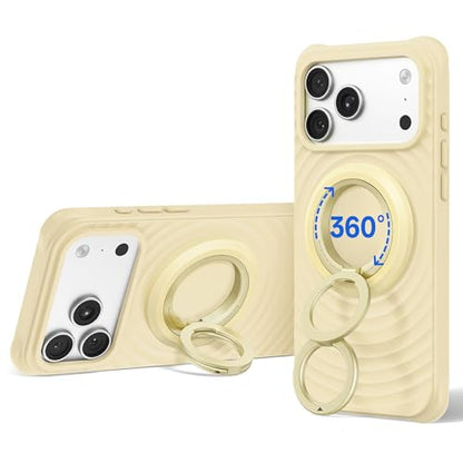 SYNCWIRE Magnetic Phone Ring Holder, for MagSafe Phone Grip Stand Kickstand - color: Milk Banana