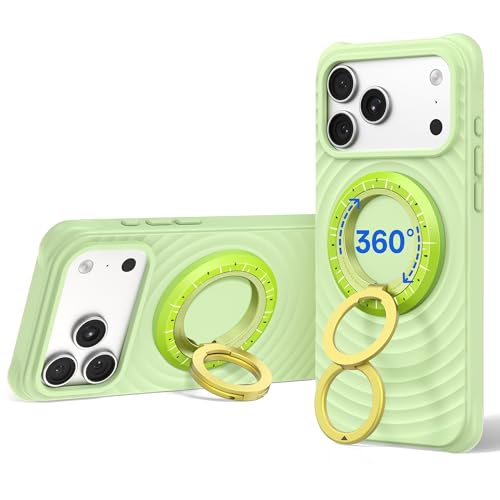 SYNCWIRE Magnetic Phone Ring Holder, for MagSafe Phone Grip Stand Kickstand - color: Kiwi Spark