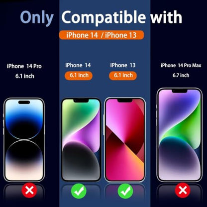 Ferilinso 3 Pack Screen Protector for iPhone 14 / iPhone 13, Tempered Glass - size: iPhone 14-6.1 INCH