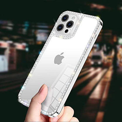 Compatible with for iPhone SE 2022/iPhone SE 2020/iPhone 7/iPhone 8 Clear for Women Girls 3D Glitter Sparkle Bling Luxury Shiny Cute Crystal Charms Rhinestone Diamond Bumper TPU Cover Case - size: iPhone SE/iPhone 7/iPhone 8