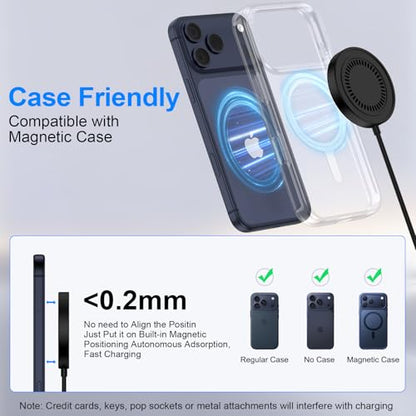 Pixel 10 Pro Magnetic Wireless Charger 15W Charger for Google 11 Pro XL 10a - color: Black
