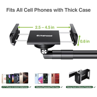 elitehood Overhead Phone Stand, Overhead Tripod for iPhone Desk Recording - style: Desk Stand