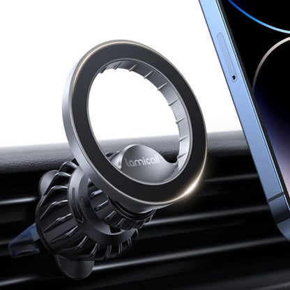 Lamicall for MagSafe Car Mount Vent 20 Super Magnets Accessories for iPhone - color: NEW Upgraded - Silver