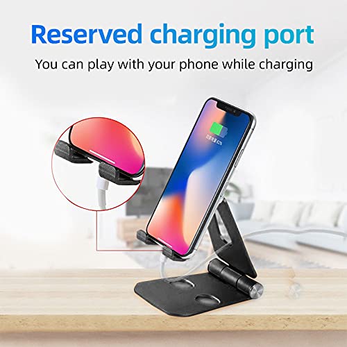 cocopar Monitor Stand Adjustable Desk Mobile Phone Holder Fully Foldable Aluminum Compatible for Smartphone Portable Monitor iPad iPhone 12 Pro Mini Nintendo Switch Tablets