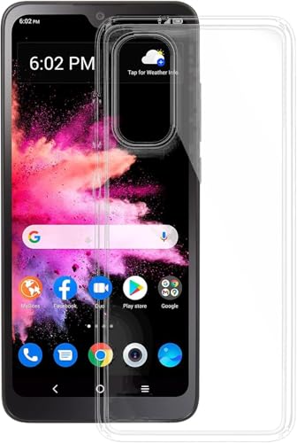 Case for TCL 50 LE Phone Case TPU Soft Silicone Cover, Shockproof Silicone Phone Case with Microfiber Lining（Clear）