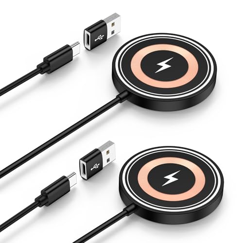 Magnetic Wireless Charger Android for Samsung Galaxy S26 Ultra S26 Plus - color: 2Black