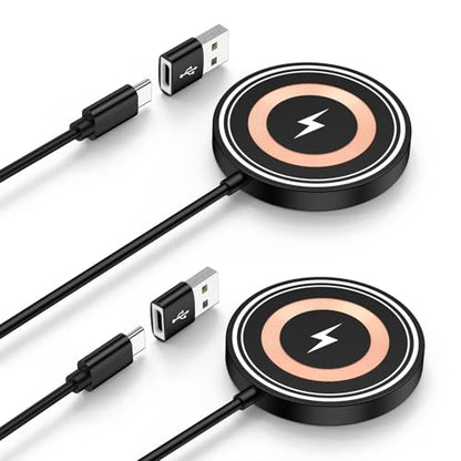 Magnetic Wireless Charger Android for Samsung Galaxy S26 Ultra S26 Plus - color: 2Black