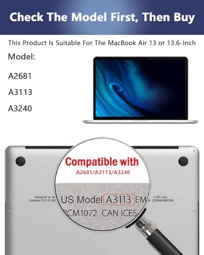 Magnetic Privacy Screen Protector for MacBook Air 13.6/13 Inch (2022-2026) - color: Magnetic MacBook Air 13 & 13.6 Inch (2022-2026, M2-M5)