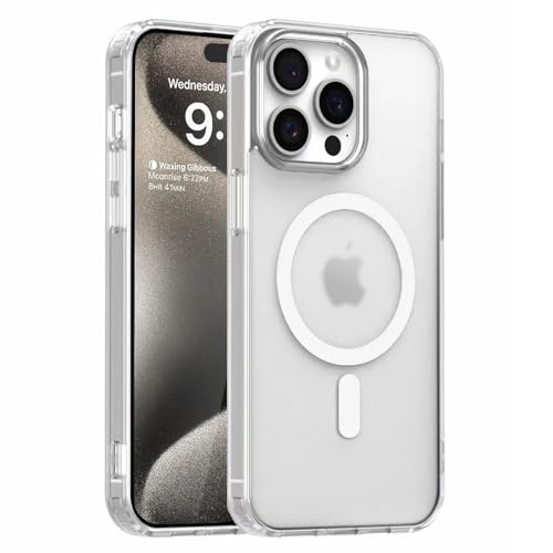S. Tedazo Magnetic Case for iPhone 12 Pro Max Compatible with MagSafe & MIL-Grade Protection,Not Yellowing,Scratch-Resistant,Translucent Matte Slim Phone Cover for iPhone 12 Pro Max-Frosted Clear - color: White, size: iPhone 12 Pro Max