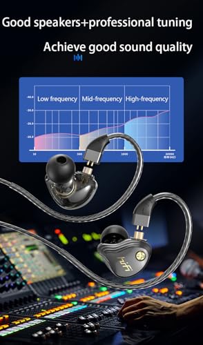 3.5mm Wired IEM Earbuds with Mic, 10mm Driver, Detachable Cable - color: Silver, size: 3.5mm