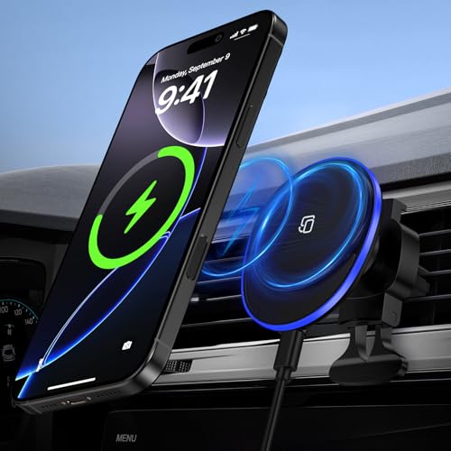 for Samsung Car Charger Wireless Car Mount Charger for Galaxy S26 Ultra S25 - color: Black-1