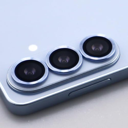 for Samsung Galaxy S26 / S26 Plus Camera Lens Protector Metal Ring Tempered Glass Lens Cover Accessories (Sky Blue) - color: Sky Blue