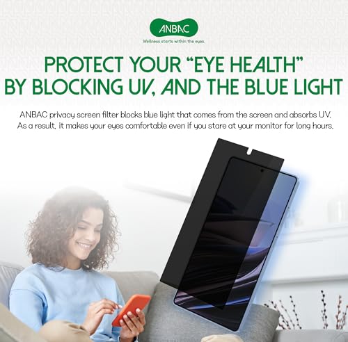 Privacy Screen Protector for Galaxy S25 Ultra - Blue Light Blocking Film 6.9" with Alignment Tool Kit [1 Pack] - Support Fingerprint Unlock/Cell Phone Private, Scratch Resistant Film - size: Galaxy S25 Ultra