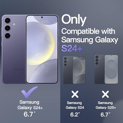 JETech Magnetic Case for Samsung Galaxy S24 Plus, Cobalt Violet - color: Cobalt Violet, size: Galaxy S24 Plus