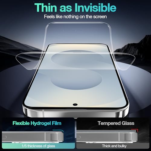 4 Pack for Samsung Galaxy S25 Edge Screen Protector, Flexible Film Screen Protector for S25 Edge, Easy Installation, Auto-Repair (NOT GLASS)