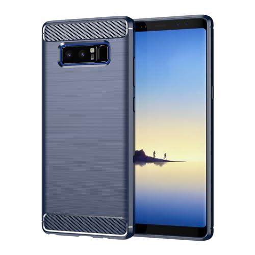Case for Samsung Note 8 Galaxy Note 8 Carbon Fiber Phone Case Soft TPU Anti-Slip Durable Lightweight Protective Phone Cover for Samsung Galaxy Note 8,Blue - color: Blue Striped, size: For Samsung Galaxy Note 8