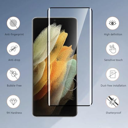 3-Pack for Samsung Galaxy S21 Ultra 5G Screen Protector Tempered Glass, 3D Full Edge Coverage Film, 9H Hardness HD Bubble-Free Film, Anti-Scratch Premium Protective Glass for Galaxy S21 Ultra - size: Samsung Galaxy S21 Ultra