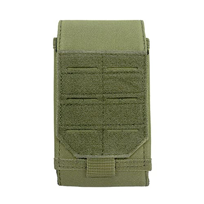 Universal Tactical Molle Phone Pouch Cellphone Holder | Mobile Holster Belt Smartphone Pouch for iPhone 17 Pro Max/Air/17 Pro/ iphone17/16 /15 /14 /13/12 Pro Max/iphone 16/15/14Plus - color: ARMY GREEN