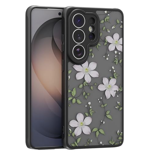 for Samsung Galaxy S26 Ultra Case,Cute Floral Branch Flower Pattern Sleek Slim Protective Phone Case for Women Girls,Aesthetic Pattern Print TPU Bumper Shockproof Cover for S26 Ultra - color: Branch Flower, size: S26 Ultra