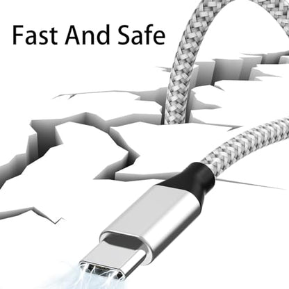 USB C to USB C Cable Nylon Braided 60W 3/3/6/6/10 FT USB Type C Fast Charging Cable for iPhone 17/17 Pro Max/Air/16/16 Plus/16 Pro Max/15/15 Plus/15 Pro Max, MacBook, iPad, Samsung S25/S24/23