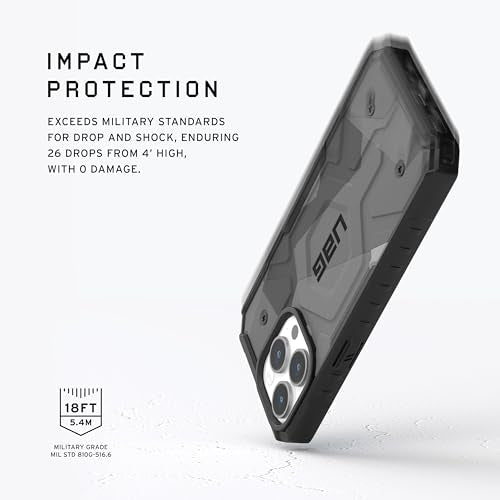URBAN ARMOR GEAR UAG Case [Updated Ver] Compatible with iPhone 15 Pro Case 6.1" Pathfinder SE Geo Camo Built-in Magnet Compatible with MagSafe Charging Rugged Military Grade Dropproof Protective Cover - color: SE Geo Camo
