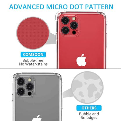I&H for iPhone 15 6.1 inch Case Crystal Clear Non-Yellowing, Shockproof, Anti-Scratch, Transparent Soft Back Cover